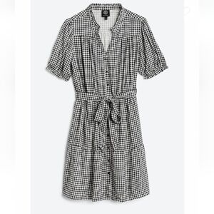 Bobeau Alexandria Tiered Puff Sleeve Dress, M
